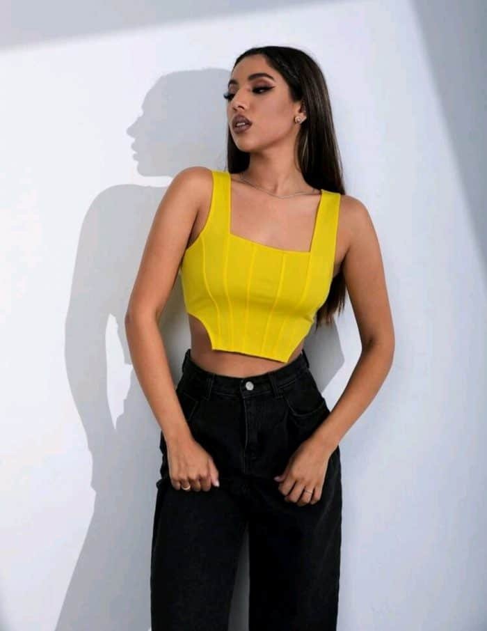 Solid Asymmetrical Hem Tank Top