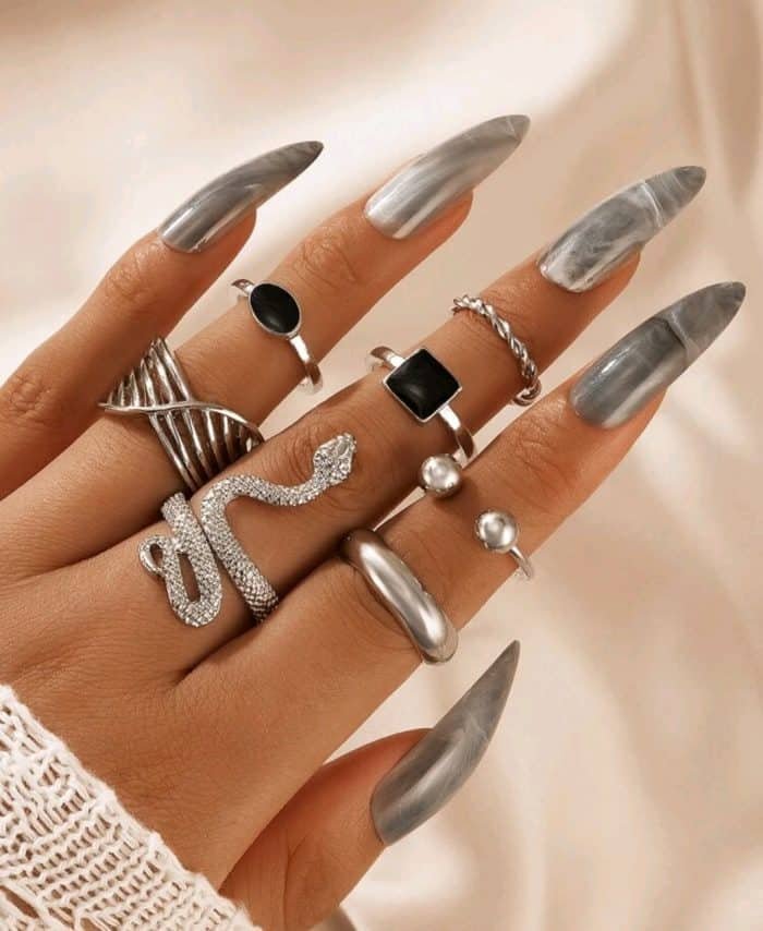 7pcs Snake Design Ring