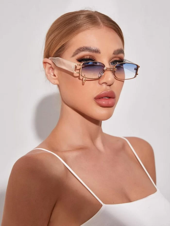 SHEIN Metal Frame Fashion Glasses