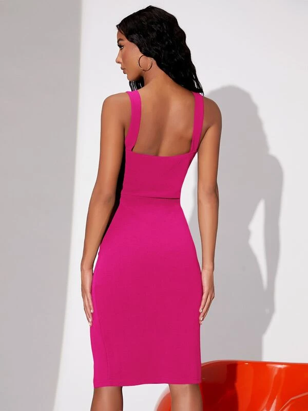 SHEIN BAE Slit Knee-Length Bodycon Dress - Image 2