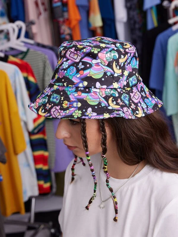 Premium Kawaii Anime Girl Bucket Hat, Cute, Japanese, Anime, Animation  Funny Hat | eBay