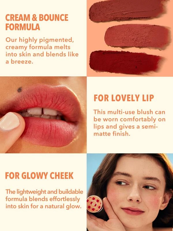SHEGLAM Sunday Picnic Cheeky Color Jam Afternoon Peach - Image 7
