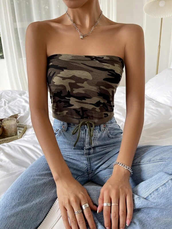 Camo on sale boob tube