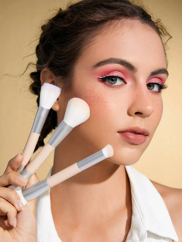 SHEGLAM Glam 101 Face Essentials Brush Set With Bag - Image 6