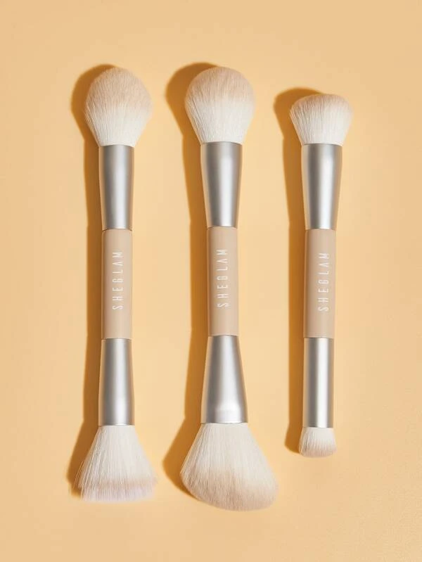 SHEGLAM Glam 101 Face Essentials Brush Set With Bag - Image 3