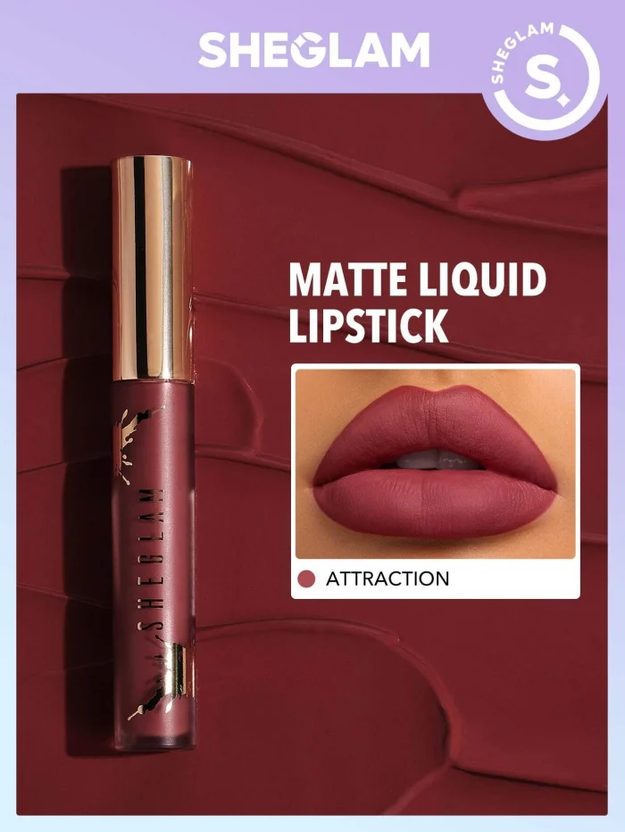 SHEGLAM Matte Allure Liquid Lipstick-Attraction