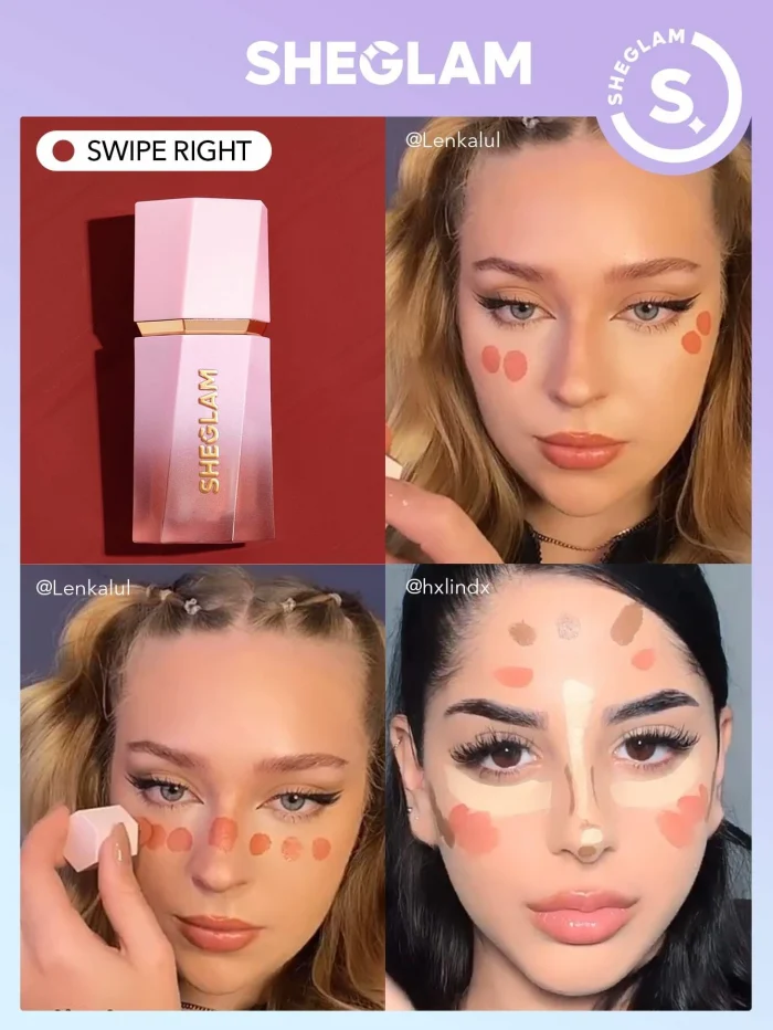 SHEGLAM Color Bloom Liquid Blush Matte Finish-Swipe Right