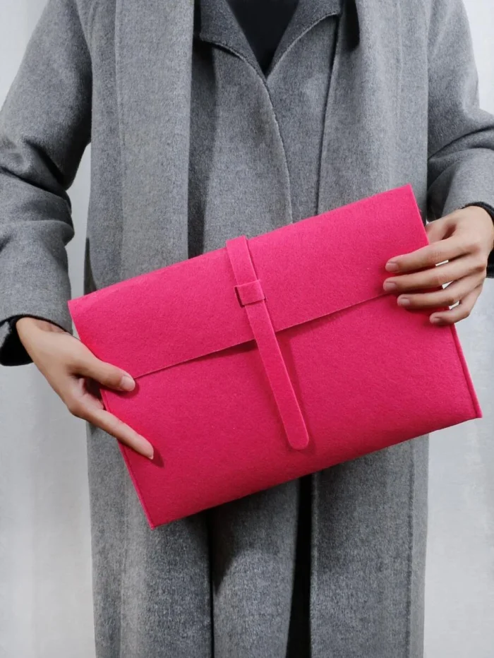 Neon Pink Large Capacity Square Bag