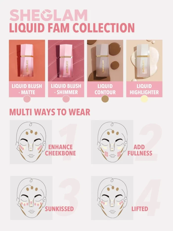 SHEGLAM Color Bloom Liquid Blush Matte Finish-Love Cake ⋆ Women's Store