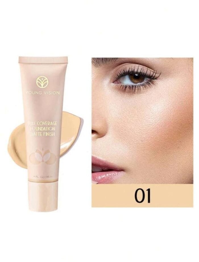 Full Coverage Matte Foundation 01 Apricot
