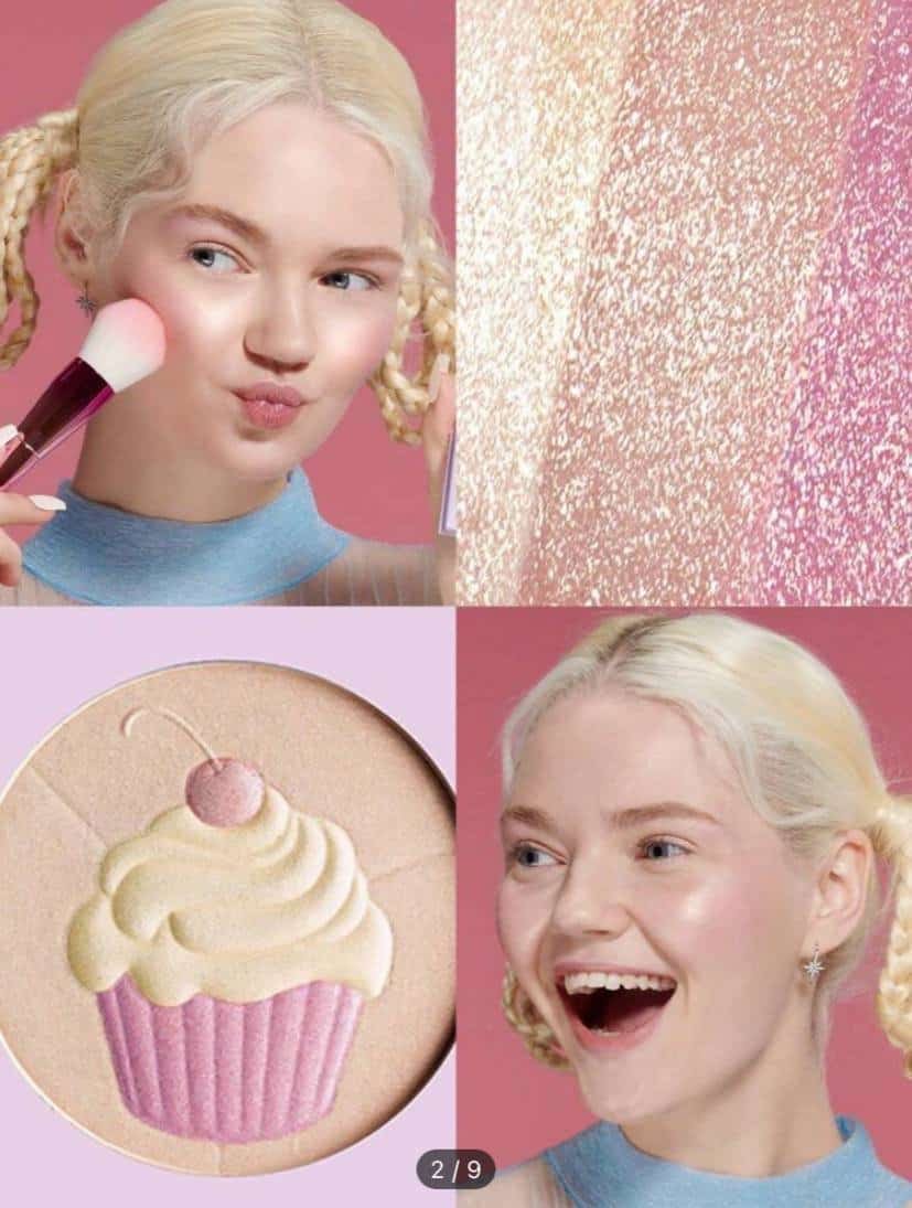 MissIyn Cupcake Trio Highlighter, Pink & Gold, Shimmer 2 HOLY SPRINKLES ⋆  Women's Store