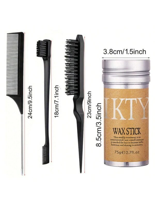 4piece Hair Wax Rod Set – Hair Styling Products Include Hair Wax Rod And Hair Styling Comb - Image 4