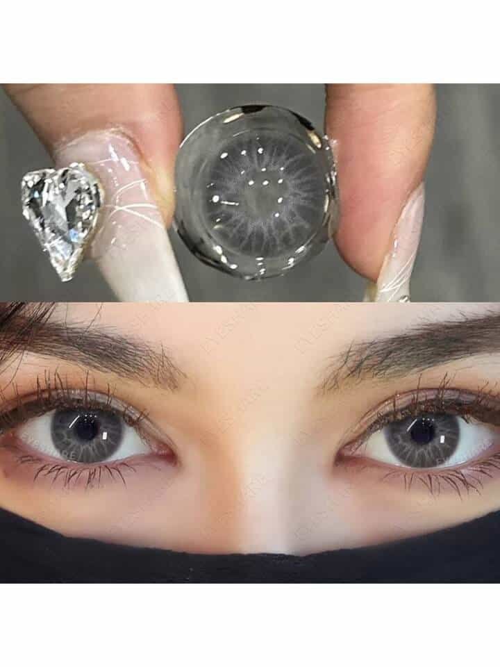 Eyeshare 1 Pair Colored Contact Lenses Yearly Use Grey