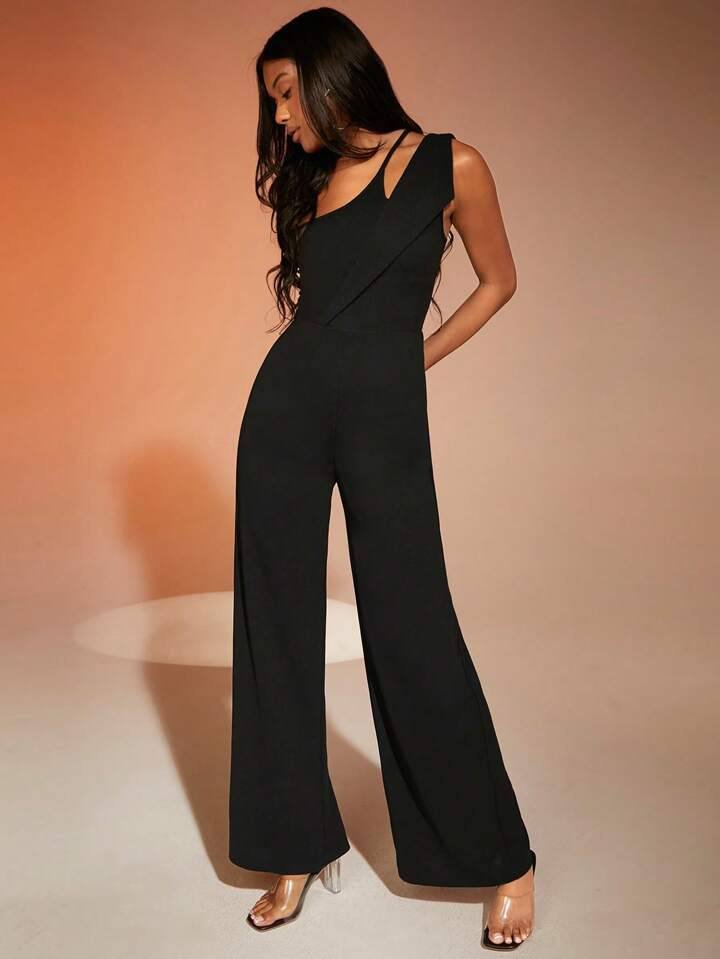 SHEIN BAE Cut Out High Leg Bodysuit