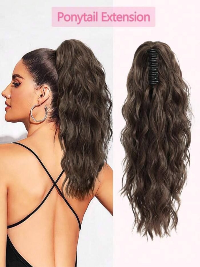 Claw Clip Ponytail Extension Light Brown Light Brown