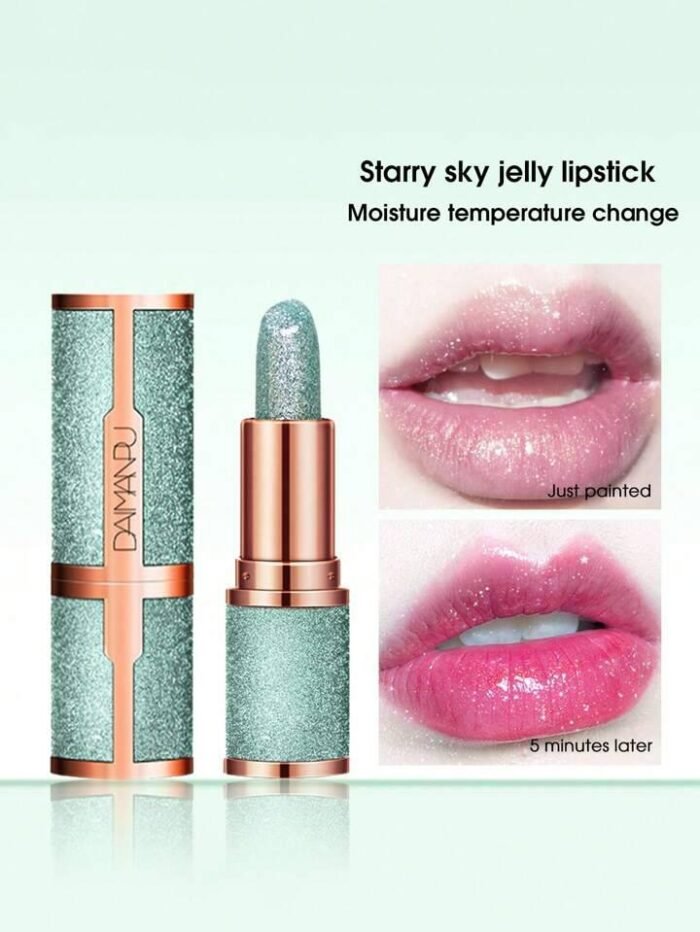 Starry Sky Jelly Lipstick, Long-Lasting Wear Green
