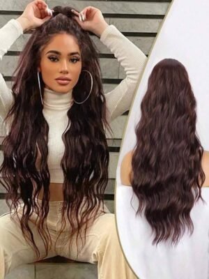 Extensions, Suitable For Women, Wraparound Clip-On Ponytail Extensions