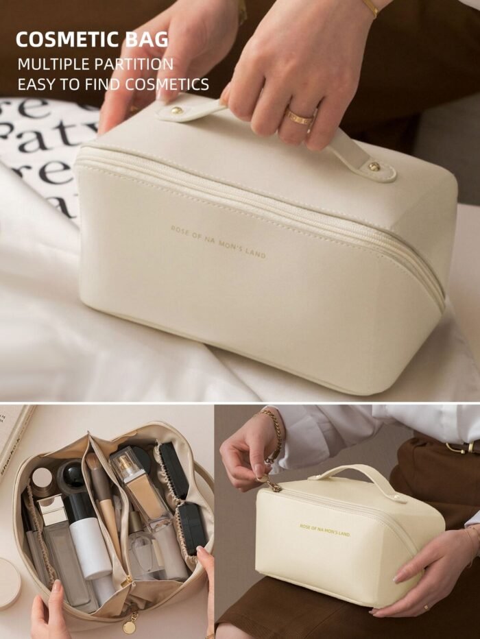 Portable Makeup Brush Bag Handheld Cosmetic Case Travel Toiletry Organizer