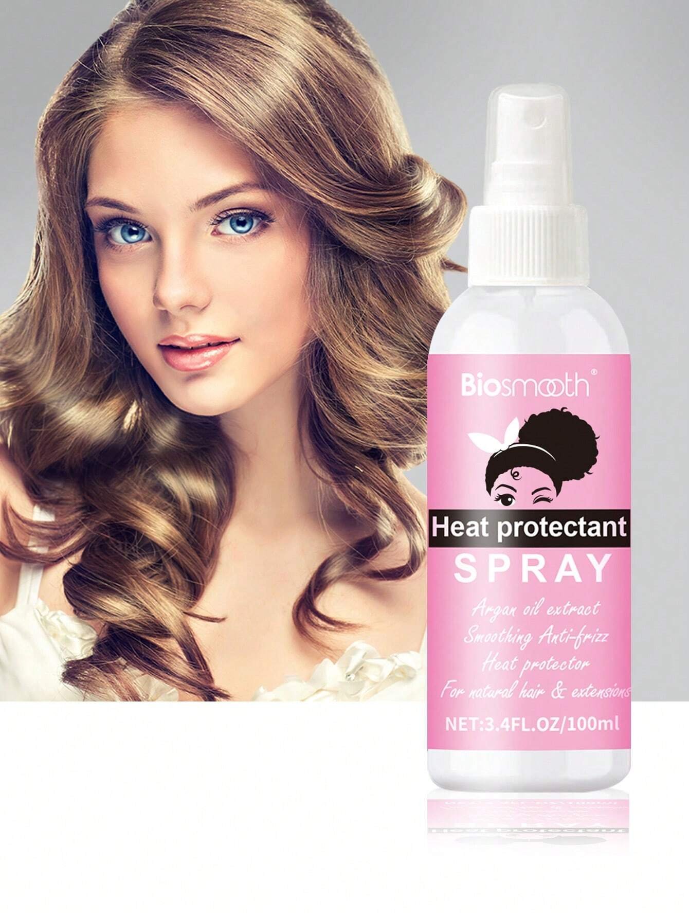 100ml Heat Protectant Spray For Hair – Professional Grade Thermal Protecto