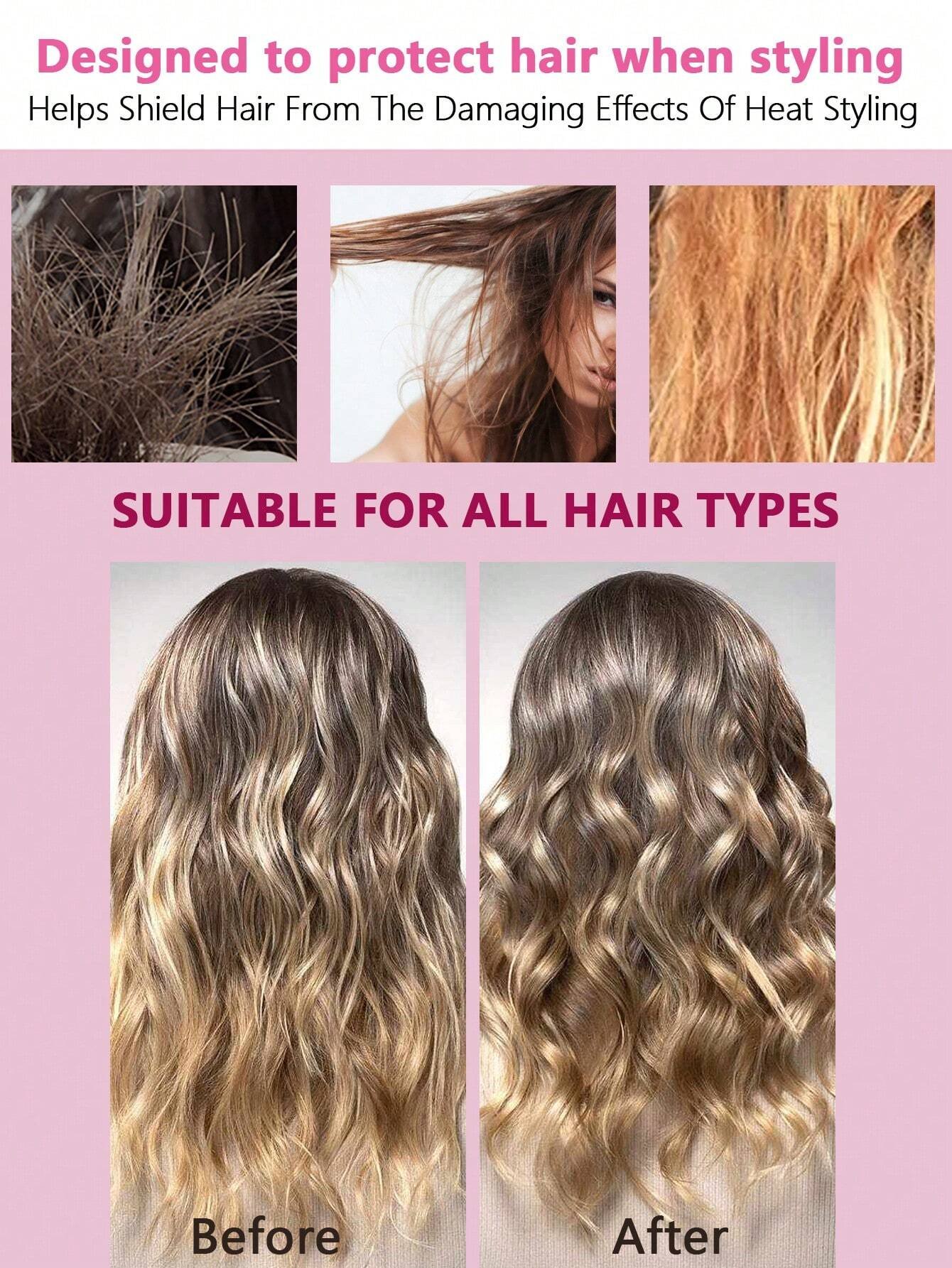 100ml Heat Protectant Spray For Hair – Professional Grade Thermal Protecto - Image 5