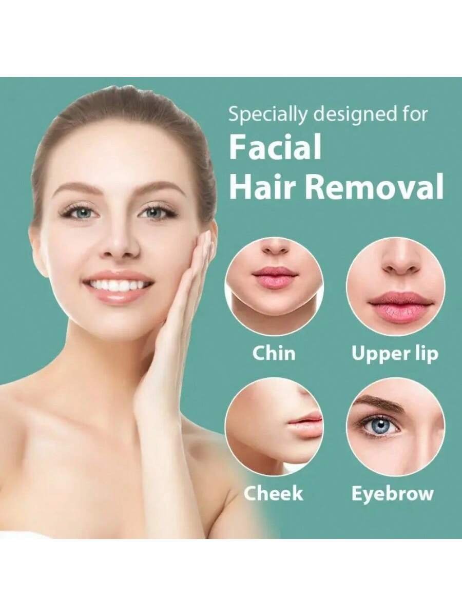 10PCS Facial Wax Strips Painless Facial Hair Removal For Women-For Eyebrow - Image 5