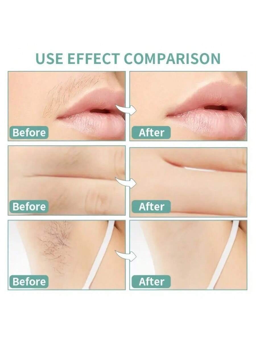 10PCS Facial Wax Strips Painless Facial Hair Removal For Women-For Eyebrow - Image 3
