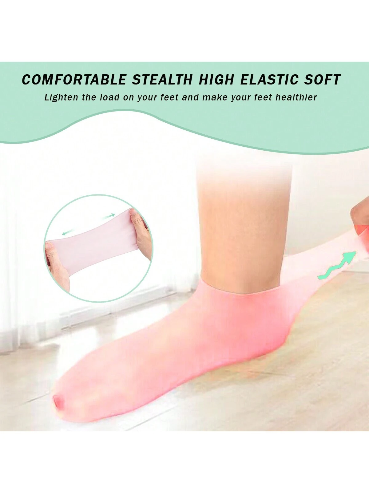 1pc Moisturizing Exfoliating Socks - Image 3