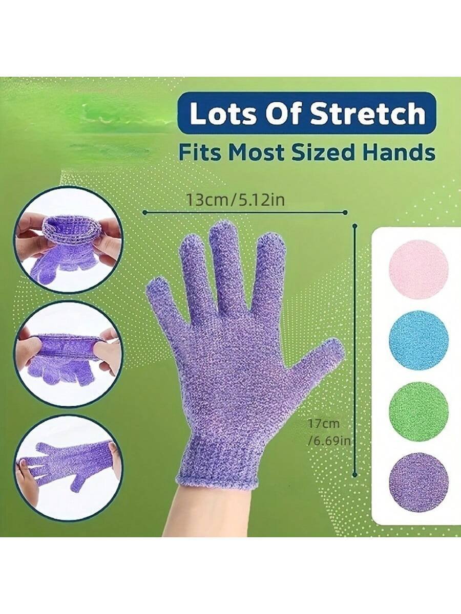 2pcs/8pcs Colourful Exfoliating Gloves - Image 6