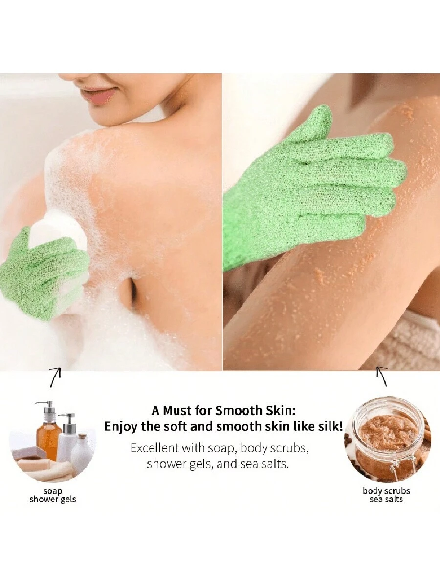 2pcs/8pcs Colourful Exfoliating Gloves - Image 7