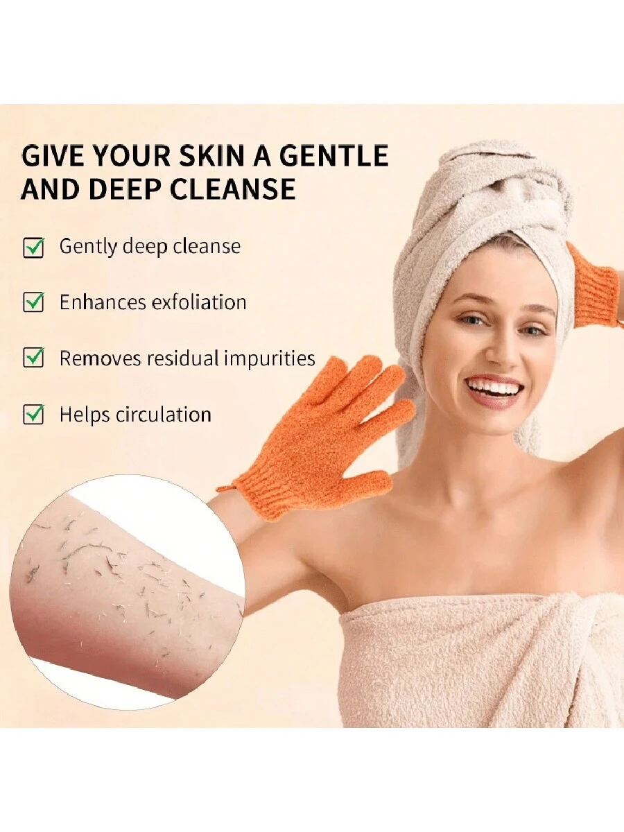 2pcs/8pcs Colourful Exfoliating Gloves - Image 5
