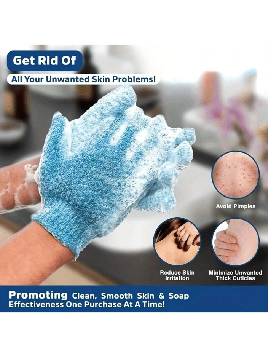 2pcs/8pcs Colourful Exfoliating Gloves - Image 4