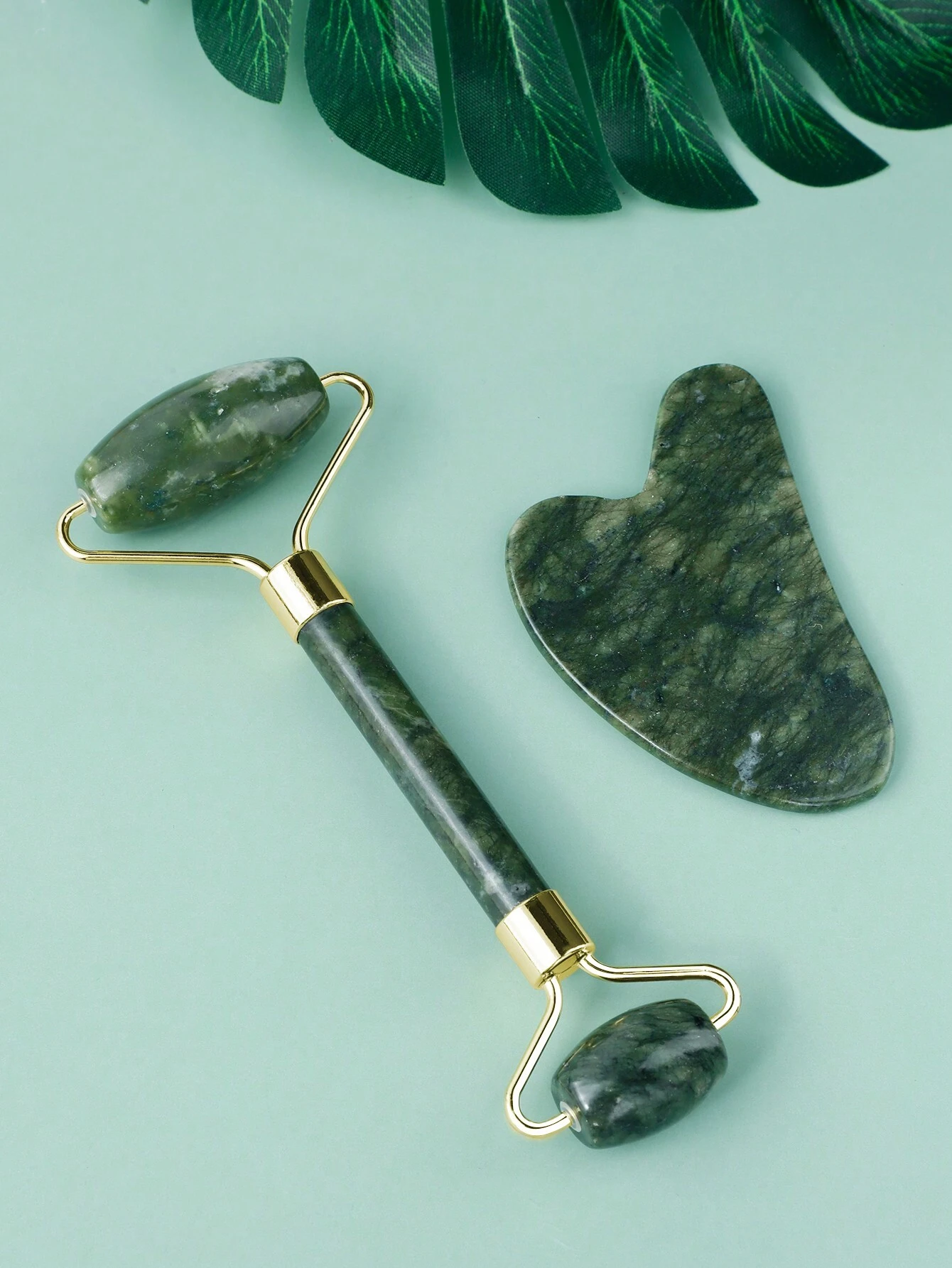 2pcs/Set Facial Massage Roller Set With Double - Image 4