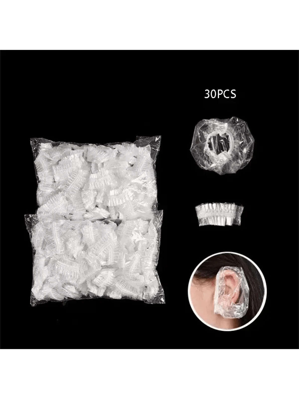 30pcs Waterproof Ear Covers – Keep Ears Safe & Dry During Bathing - Image 4