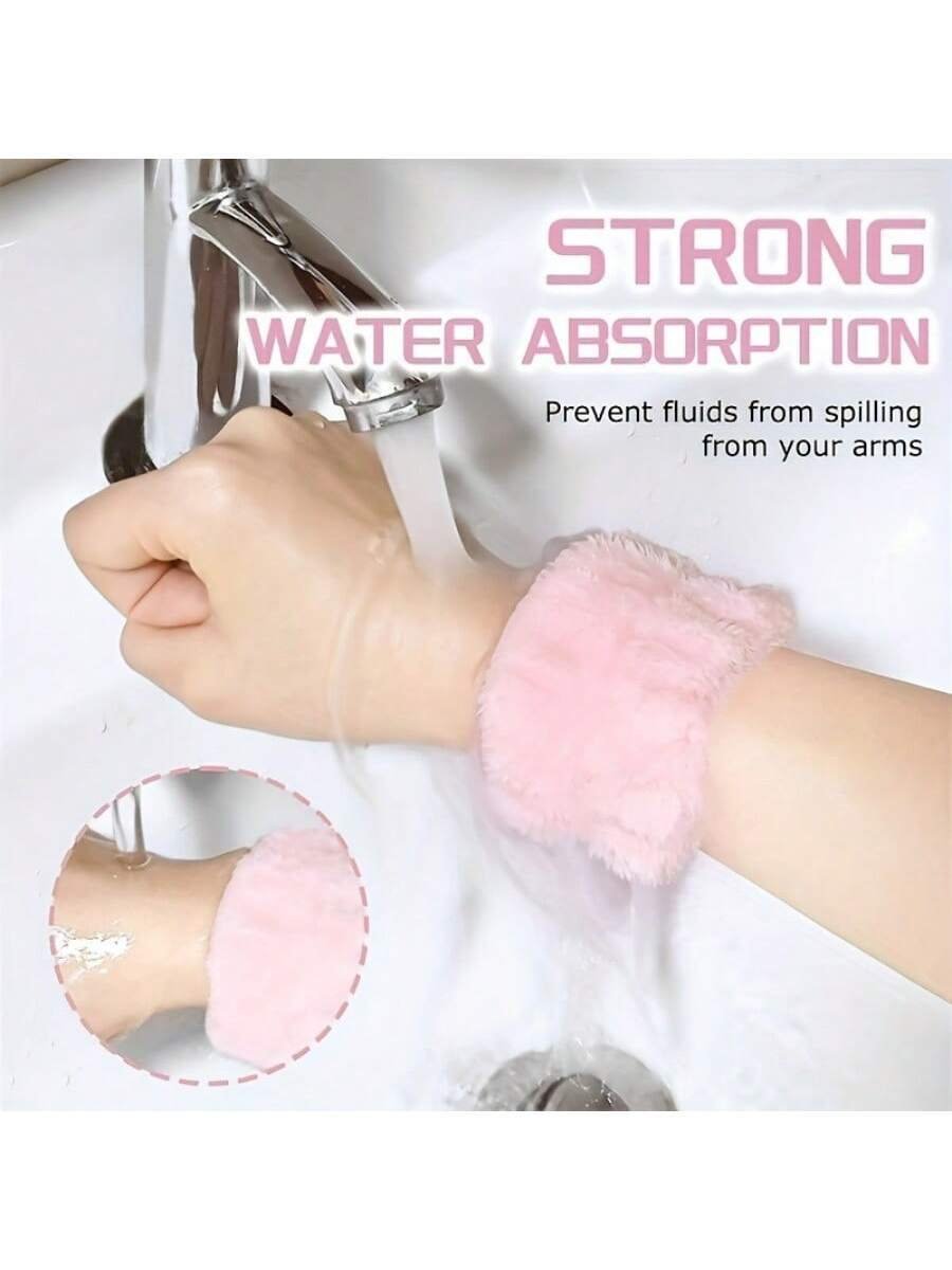 3 Pcs Spa Headband Wristband Sponge Hair Hoop With Wristband For Washing Face - Image 7