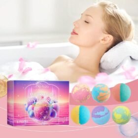 6pcs Bath Bubble Balls, Fragrant And Moisturizing, Long-Lasting Floral Scent, Plant Based Cleansing For Skin