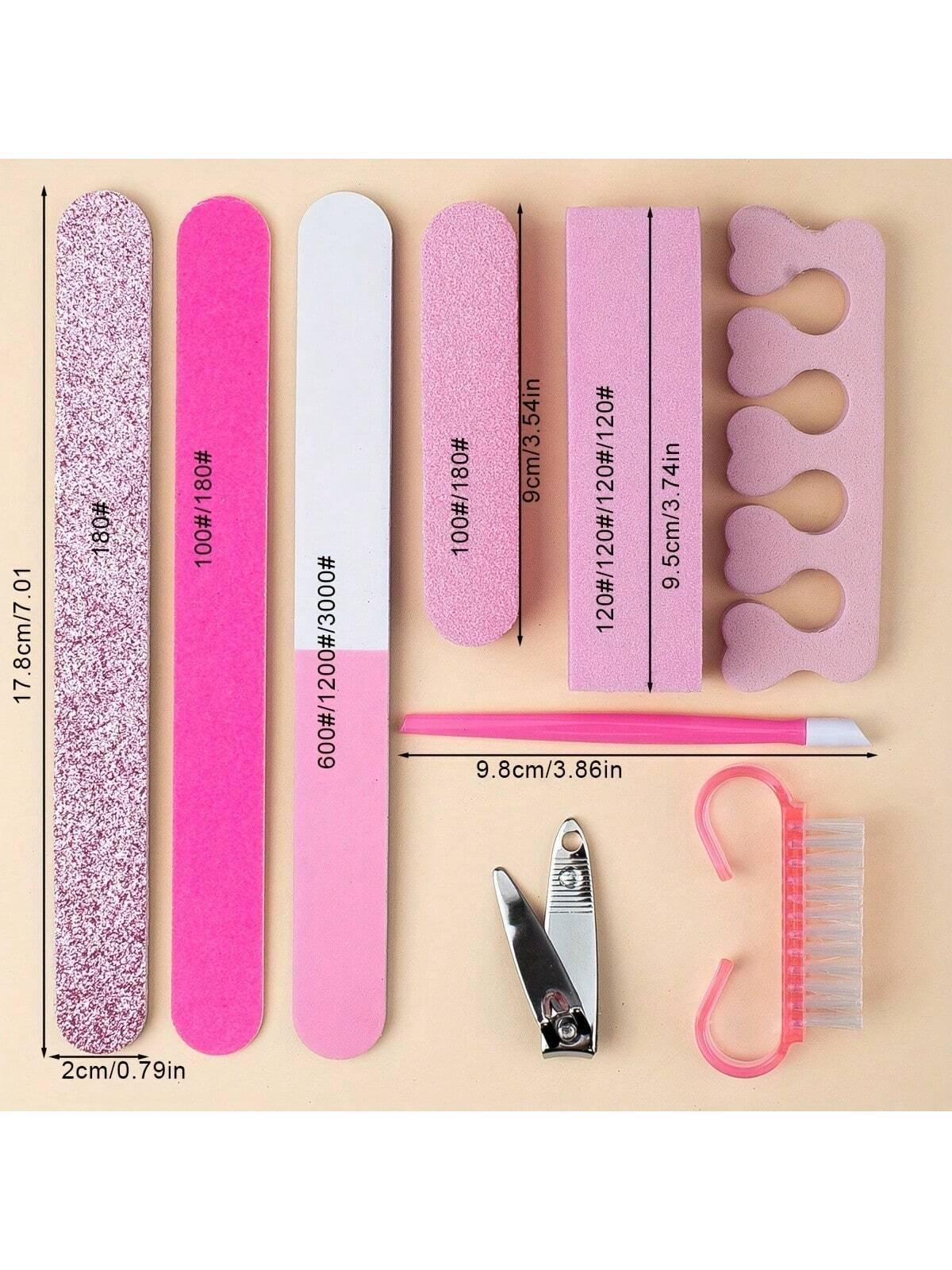 9pcs Nail Buffer Starter Kit Professional Nail File Block Nail Sanding Polishing Manicure Tool Set - Image 5