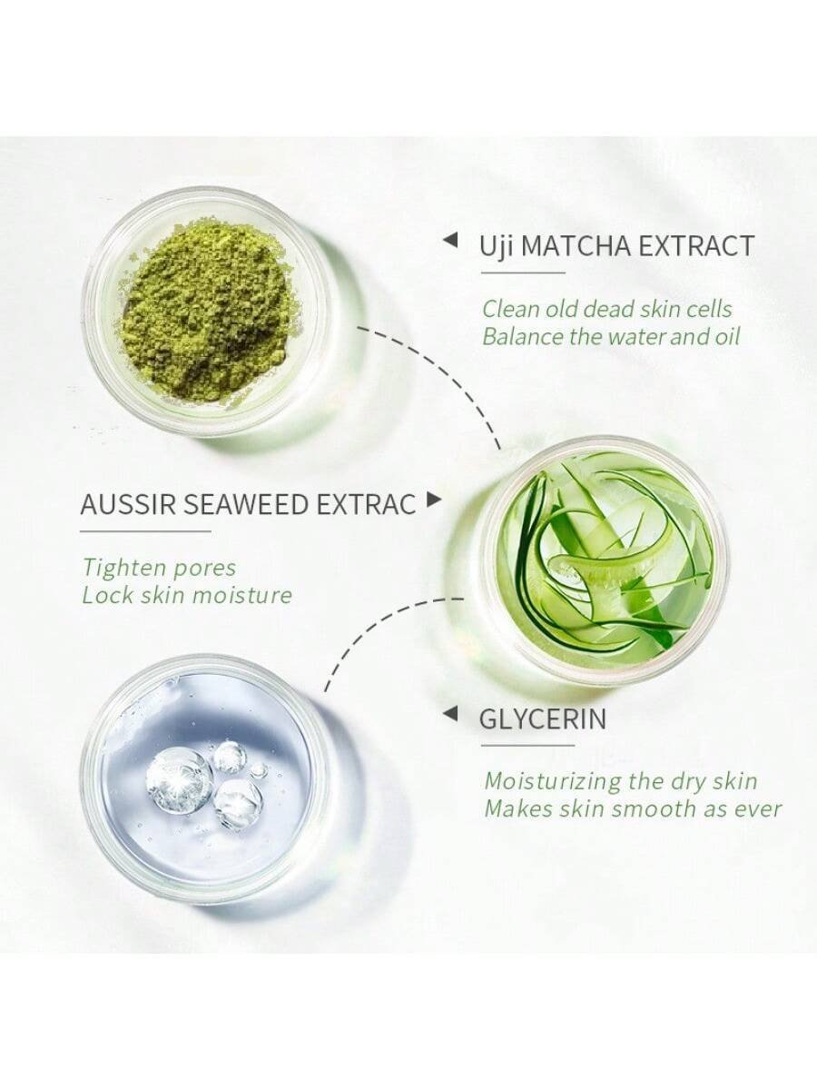 Matcha Scrub Gel 60g, Deep Cleansing Pores, Face & Body Exfoliating Scrub - Image 5