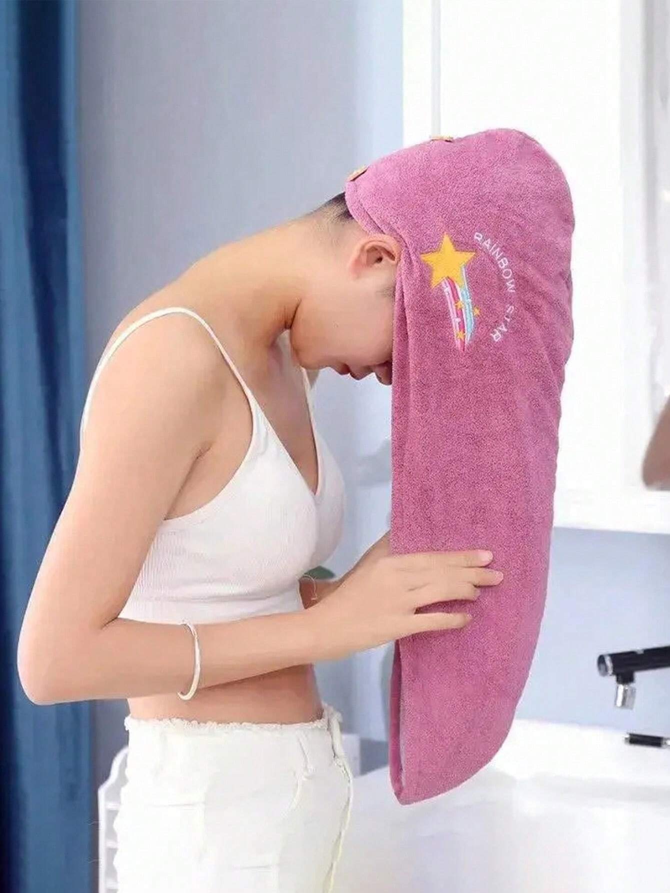 Soft & Durable Microfiber Shower Cap & Towel – Quick Drying Hair Cap For Women - Image 2