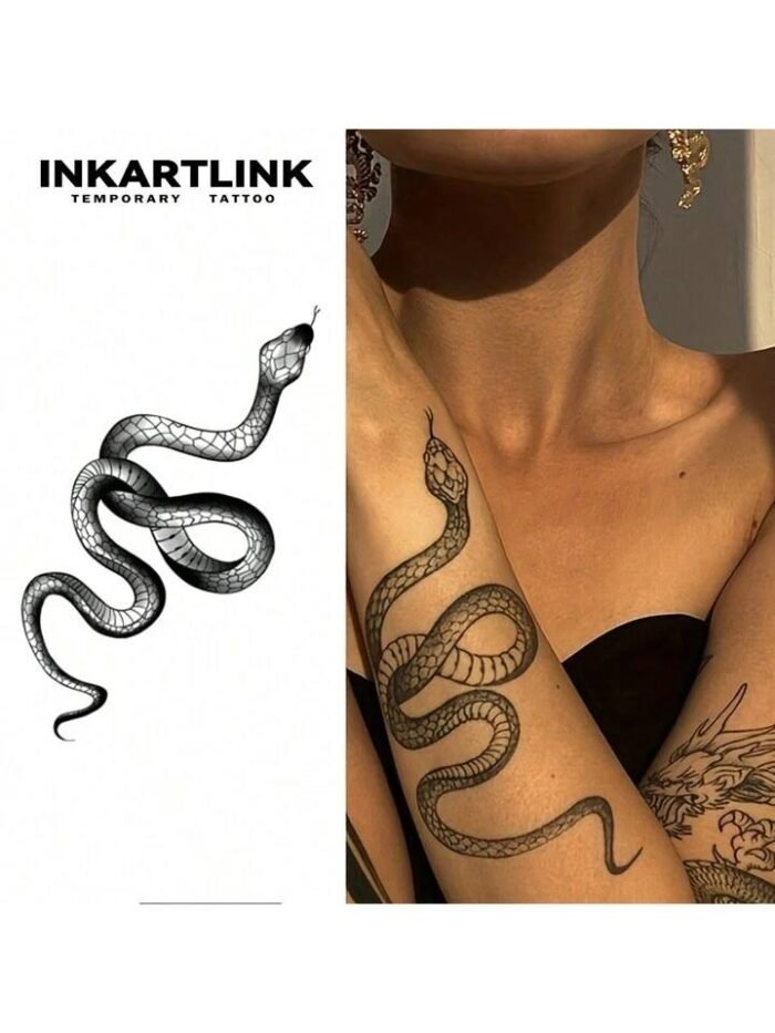 Semi-Permanent Tattoo  Snake