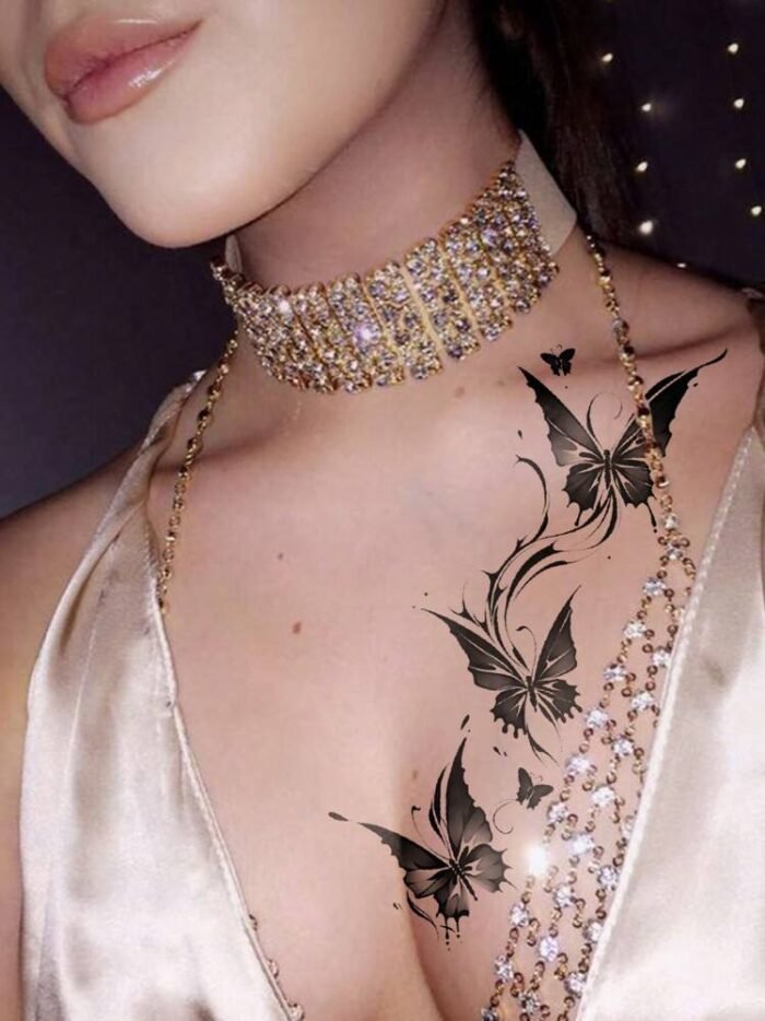 1 Sheets Big Size Body Art Temporary Tattoo Stickers For Women