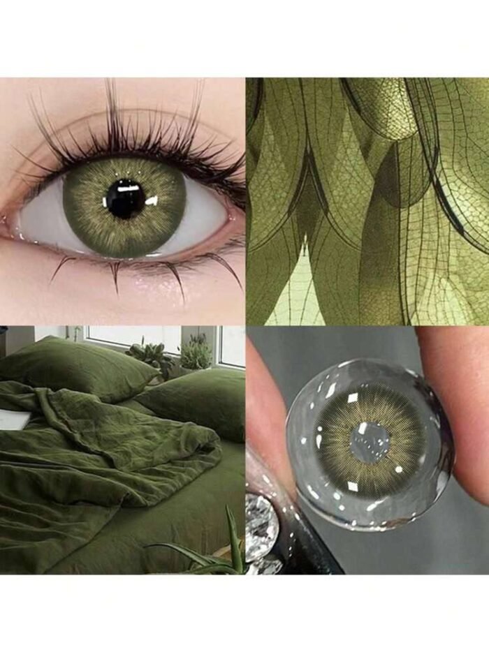 2 Pieces Color Soft Contact Lenses, Of Annual Disposable Annual ,14.5mm