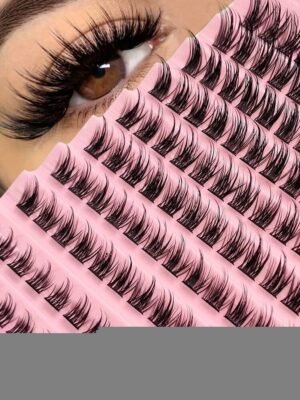 Asiteo Asiteo 120 Cluster Lashes Natural Soft Faux Mink Eyelashes Extension