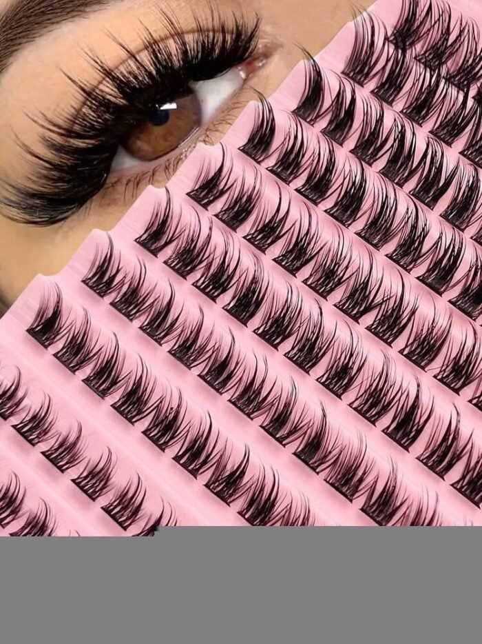 Asiteo Asiteo 120 Cluster Lashes Natural Soft Faux Mink Eyelashes Extension