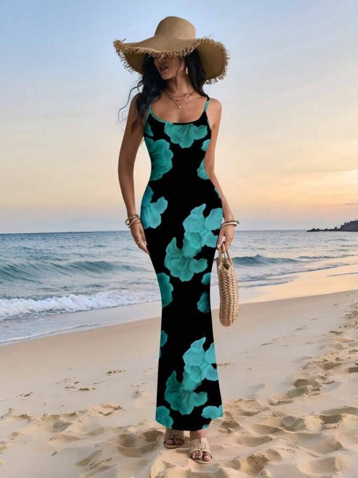 Glamance Livia Canto Studio Floral Print Elegant Vacation Beach Romantic Bodycon Women's
