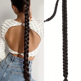 Extension With Hair Tie Straight Wrap Around Hair Extensions