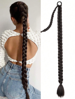 Extension With Hair Tie Straight Wrap Around Hair Extensions