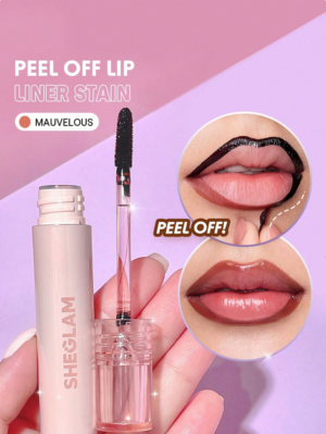 SHEGLAM Fall In Line Peel Off Lip Liner Stain-Mauvelous Henna,Lip Combo Mauvelous
