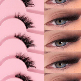 Asiteo 7 Pairs Half-Strip False Eyelashes