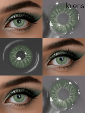Lalens Green Brown Color Contact Lenses, Half-Yearly Disposable, Suitable For Dark Brown Eyes