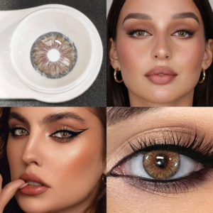 1 Pair Of Natural Color Soft Contact Lenses